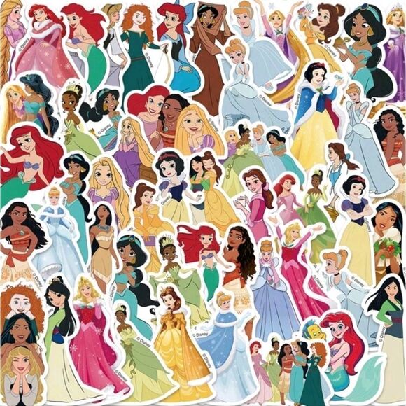 Disney Princess Heroine Stickers - Picture 1 of 7